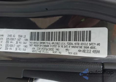 2016 Jeep Cherokee Latitude из США, поврежденный, VIN 1C4PJMCB7GW130591